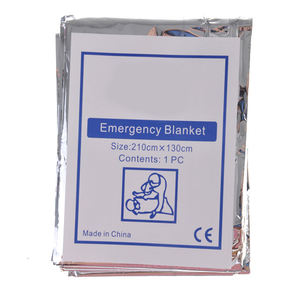Survival Blanket Reflective - Manta reflectante de emergencia para exteriores,