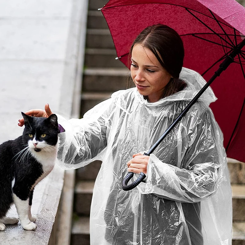 6 unidades de impermeables des - Emergency Poncho Rain reseña y precio
