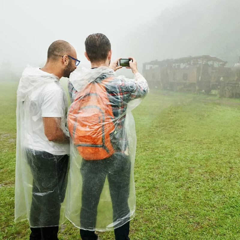 6 unidades de impermeables des - Emergency Poncho Rain reseña y precio