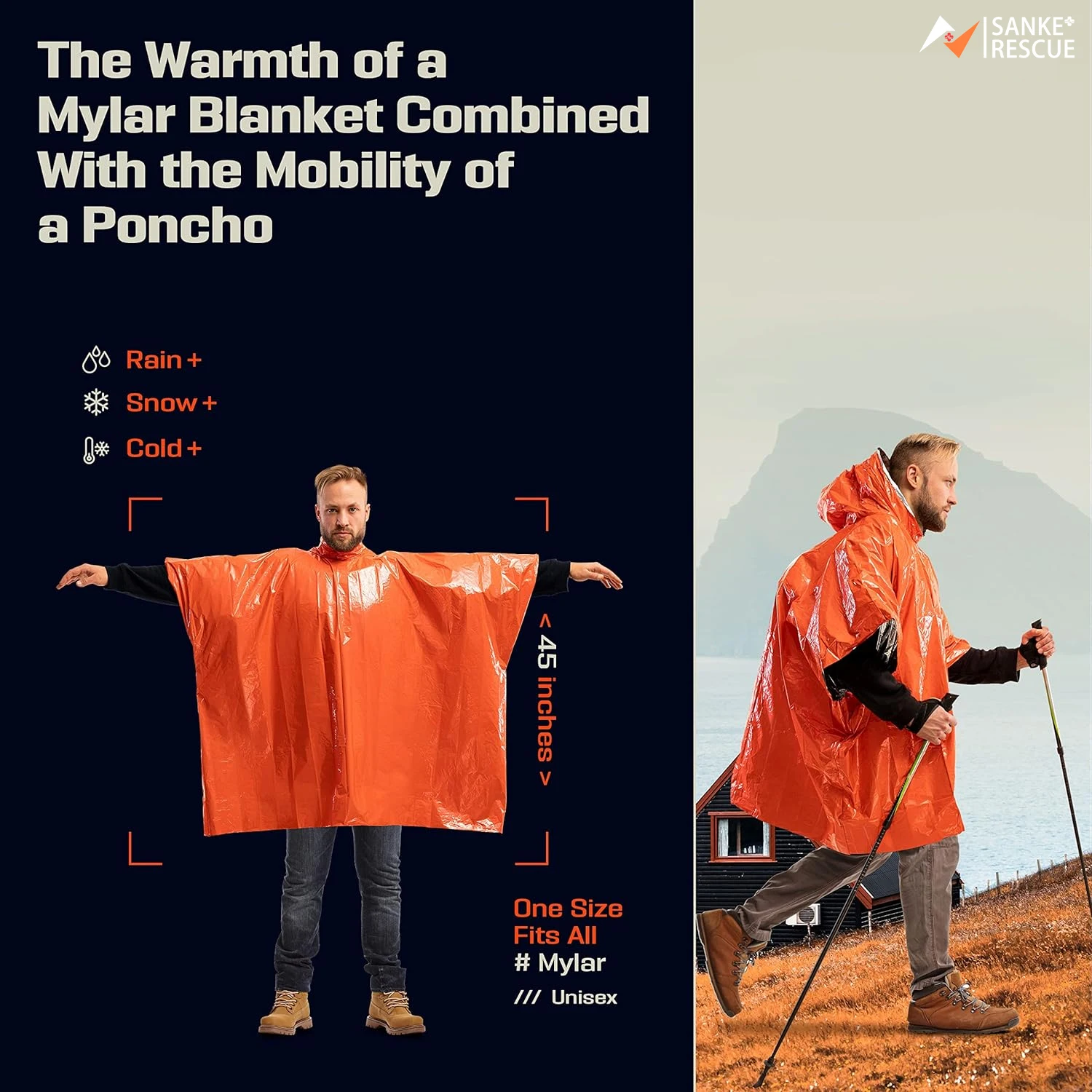 Poncho impermeable de emergenc - Emergency Poncho Rain reseña y precio